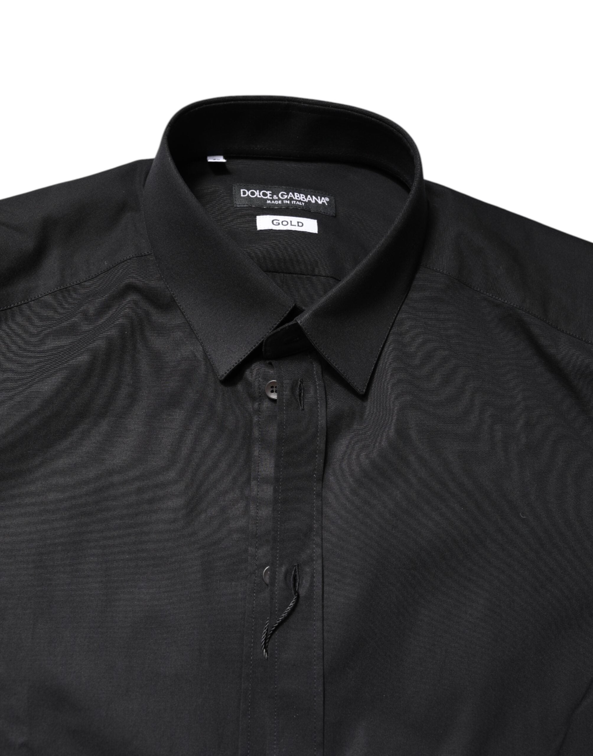 Dolce & Gabbana Black GOLD long-sleeved cotton shirt